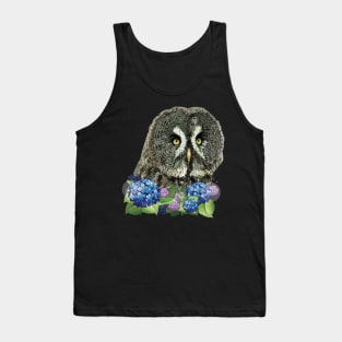 Gray owl Tank Top